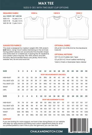 Max Tee Pattern - homesewn