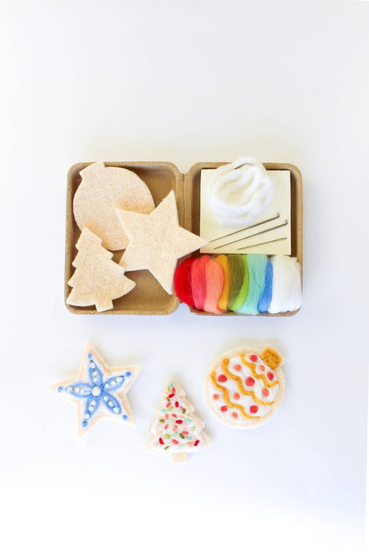 Mini Sugar Cookie Felting Craft Kit - homesewn