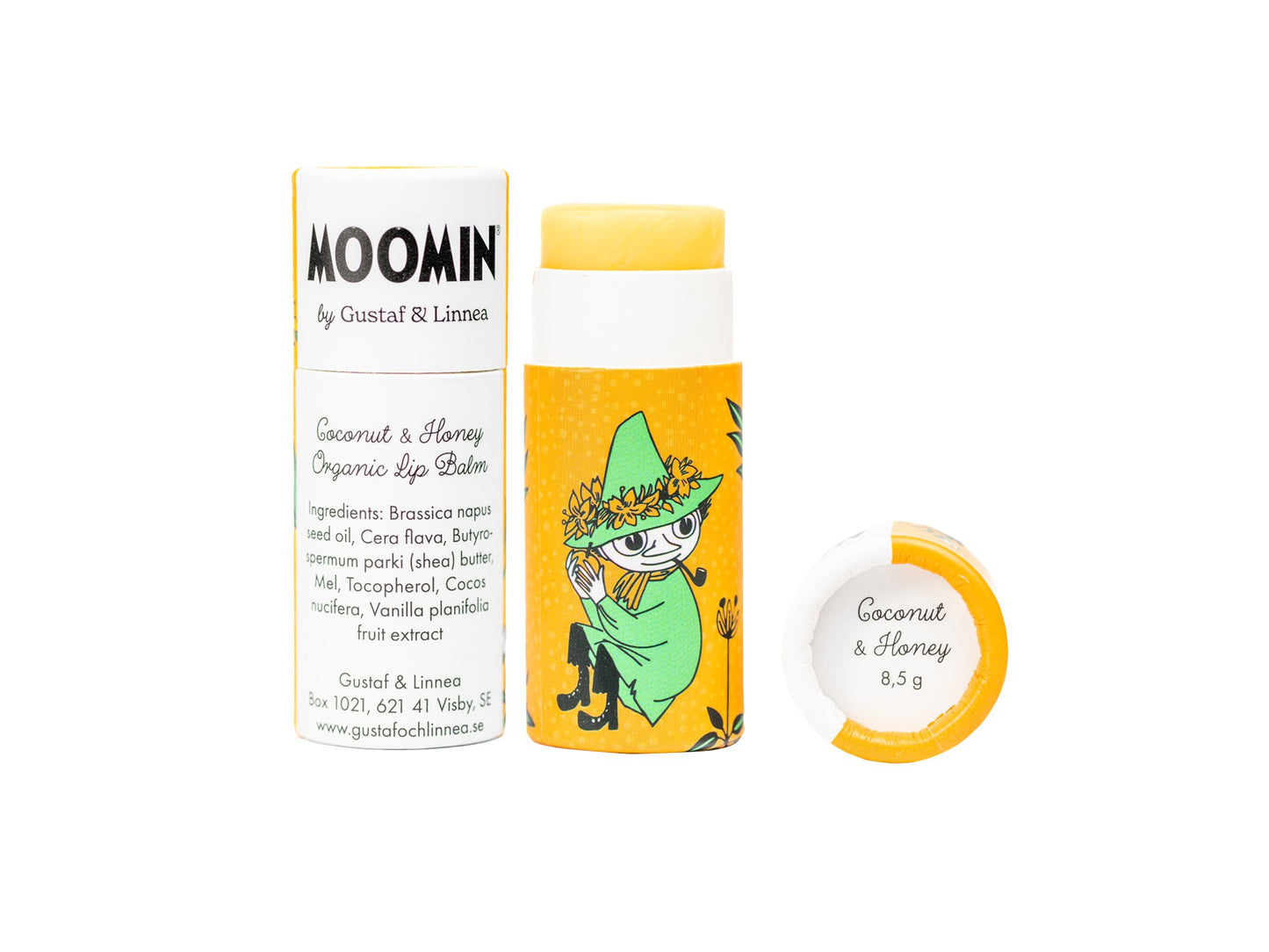 Moomin by G&L - Beeswax Lip Balm with Coconut & Honey - homesewn