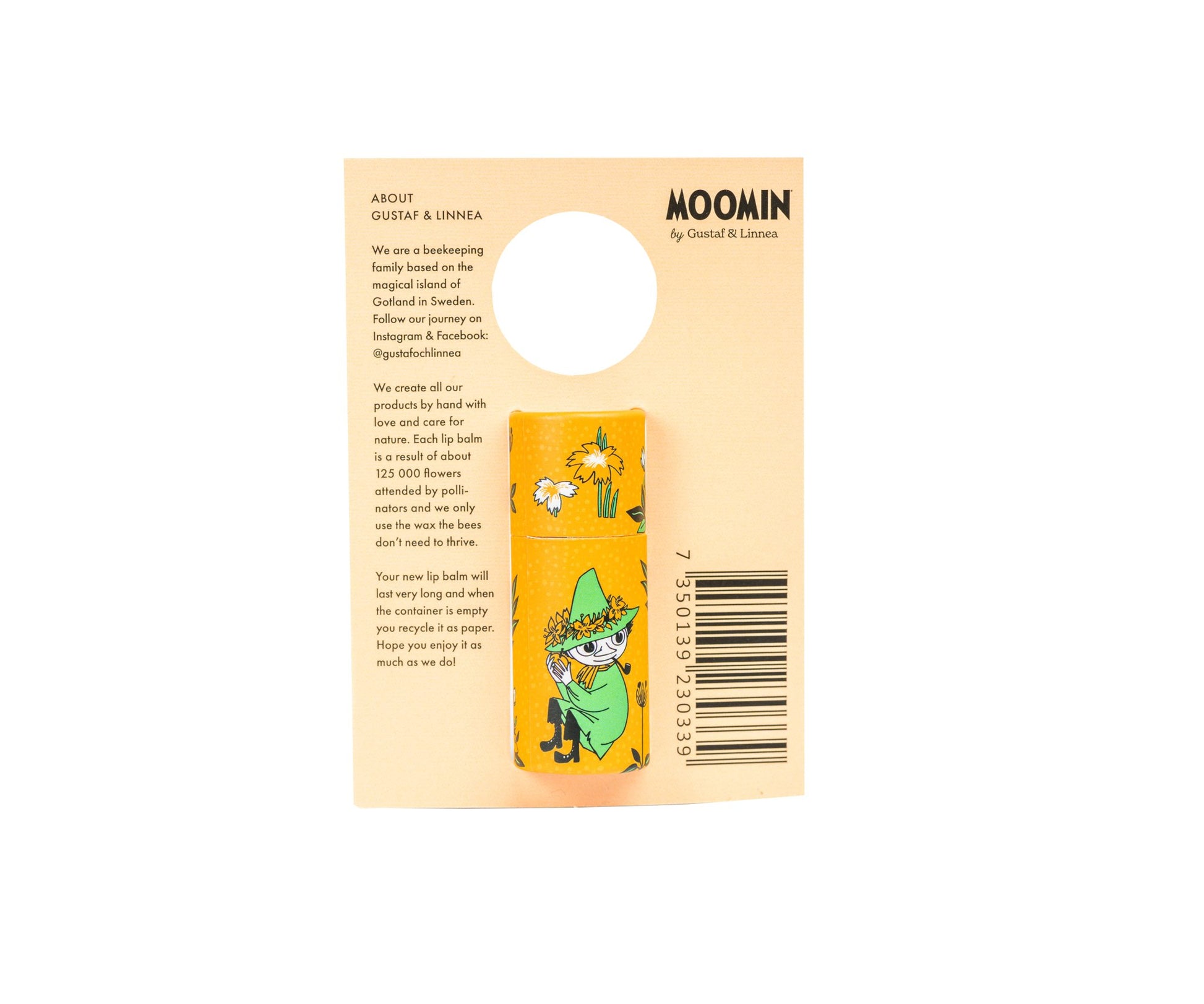 Moomin by G&L - Beeswax Lip Balm with Coconut & Honey - homesewn