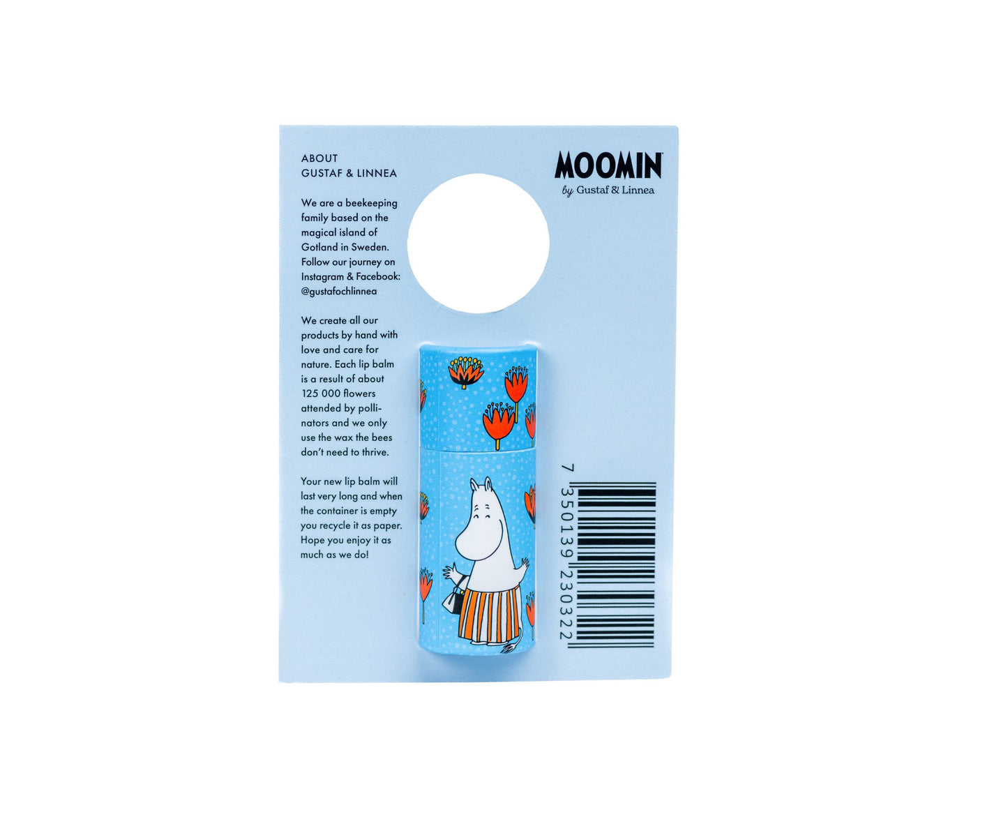 Moomin by G&L - Beeswax Lip Balm with Honey - homesewn