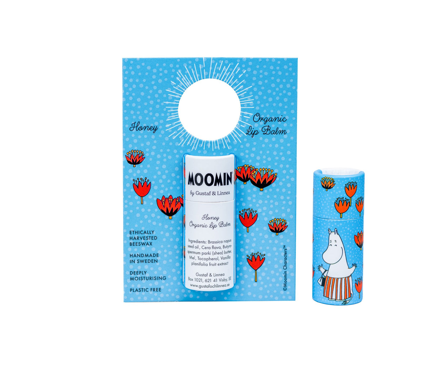 Moomin by G&L - Beeswax Lip Balm with Honey - homesewn