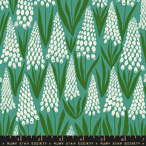 Muscari - Watercress - Endpaper - homesewn