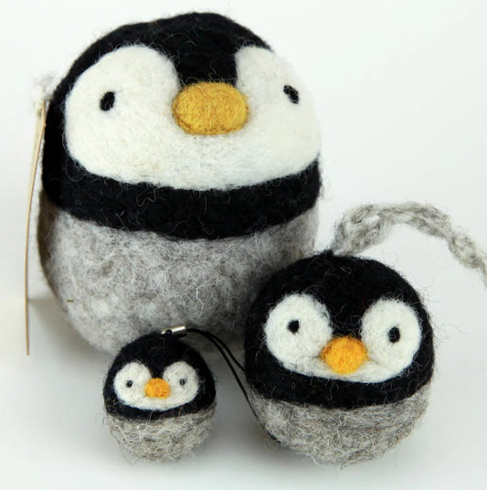 Needle Felting Penguin Kit - homesewn