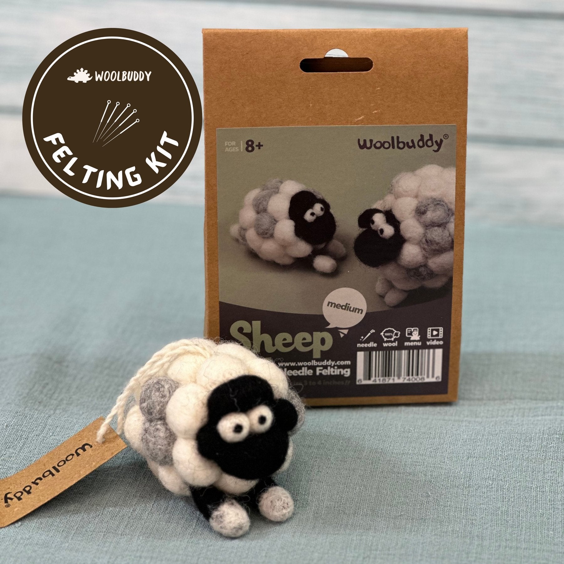 Needle Felting Sheep Kit - homesewn