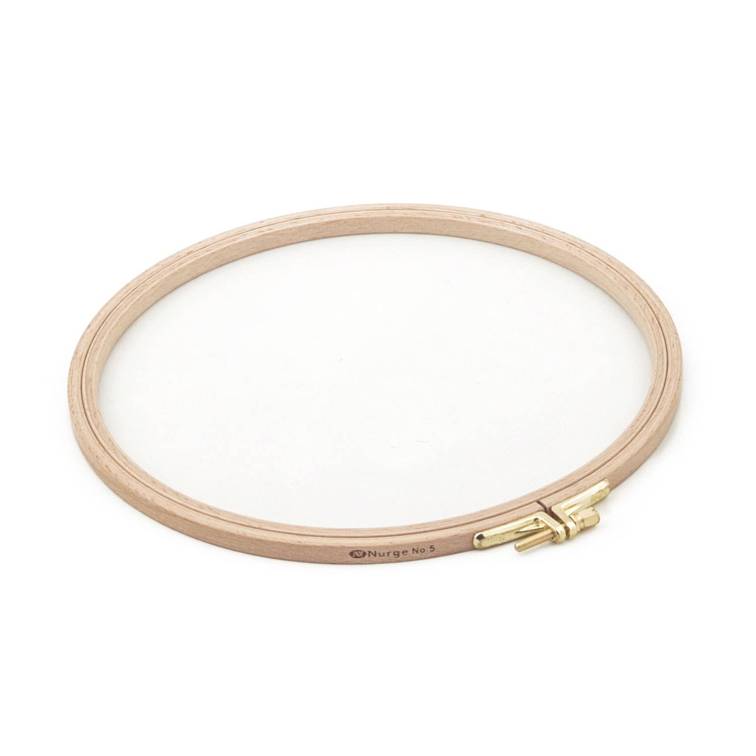 Nurge 8mm (0.31") Beech Screwed Embroidery Hoop - homesewn