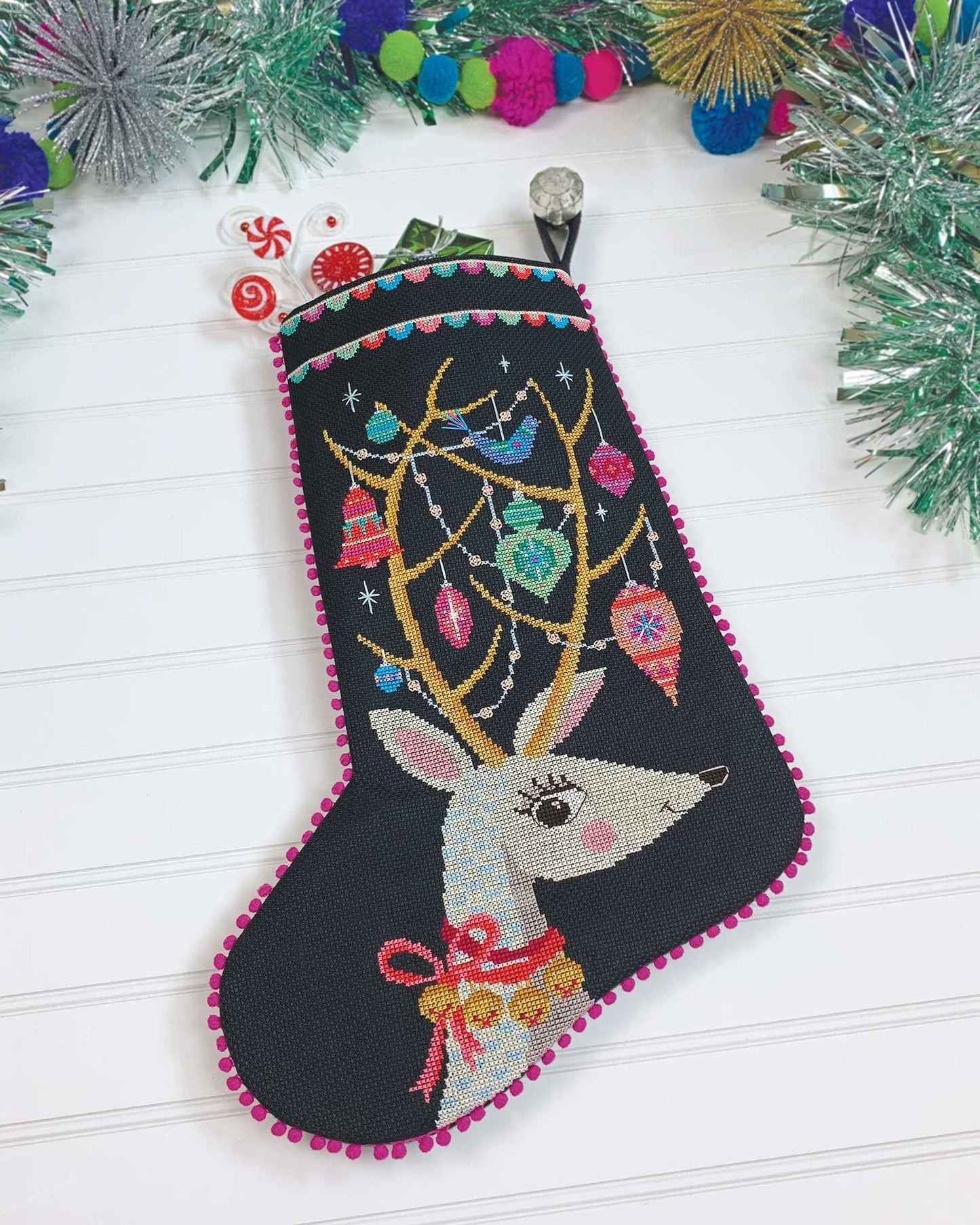 Oh Deer! Stocking Cross Stitch Pattern - homesewn