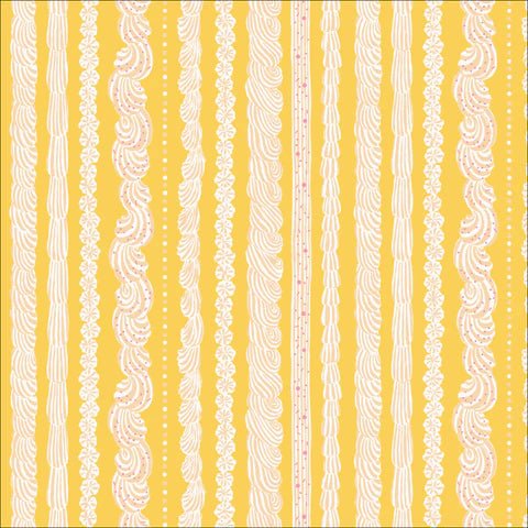 ORGANIC Buttercream Stripe - Buttercream - 227457 - homesewn