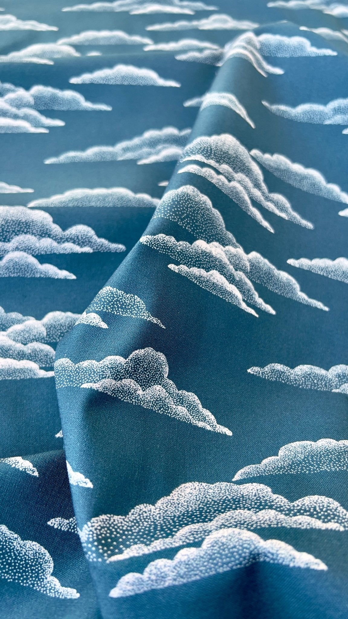 ORGANIC Light Clouds - Cloud 9 Quilting Cotton - homesewn