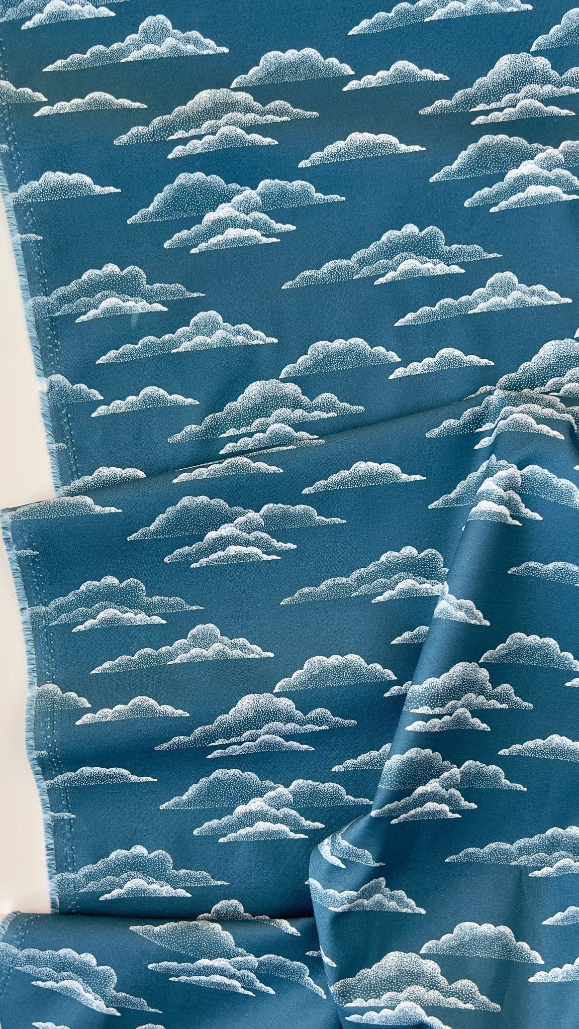 ORGANIC Light Clouds - Cloud 9 Quilting Cotton - homesewn