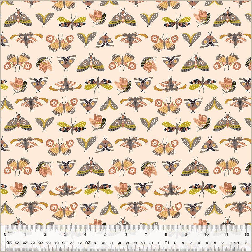 ORGANIC Moonlit Moths - Blush - Under the Canopy - homesewn