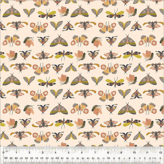 ORGANIC Moonlit Moths - Blush - Under the Canopy - homesewn