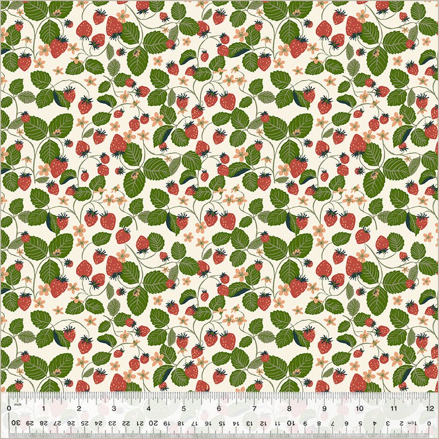 ORGANIC Strawberry Fields - Ivory - Under the Canopy - homesewn