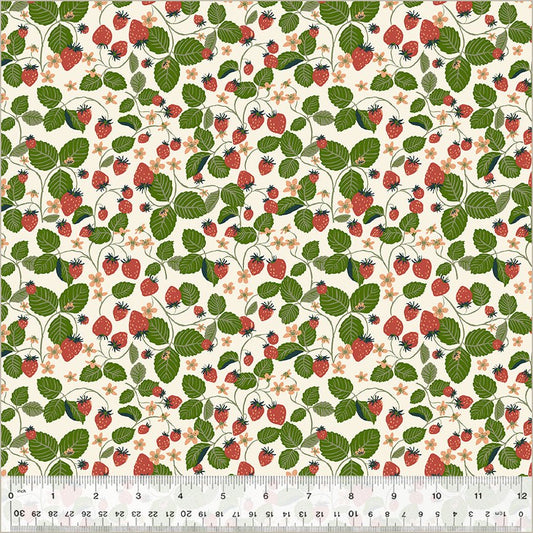 ORGANIC Strawberry Fields - Ivory - Under the Canopy - homesewn