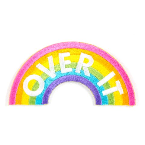 Over It Embroidered Iron - On Patch - homesewn