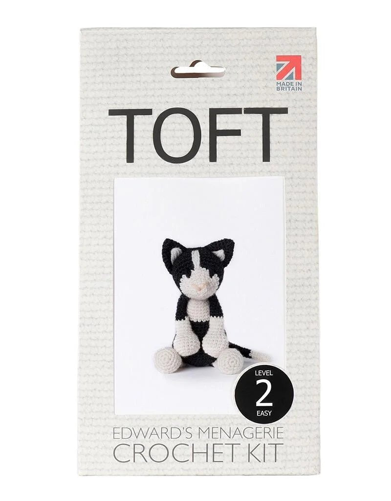 Paddy the Black and White Cat Crochet Kit - homesewn