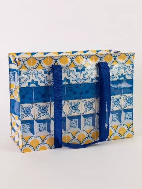 Painted Tiles Shoulder Tote - homesewn