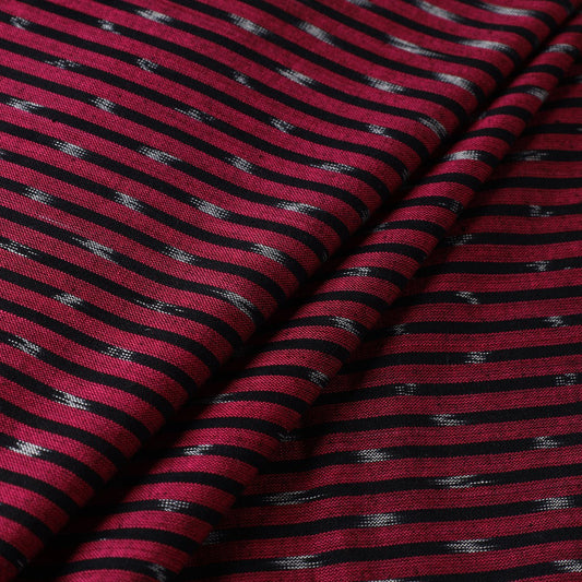 Pochampally Ikat Woven Prewashed Cotton Fabric - Pink - homesewn