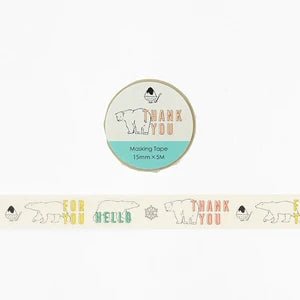 Polar Bear Washi Tape - homesewn