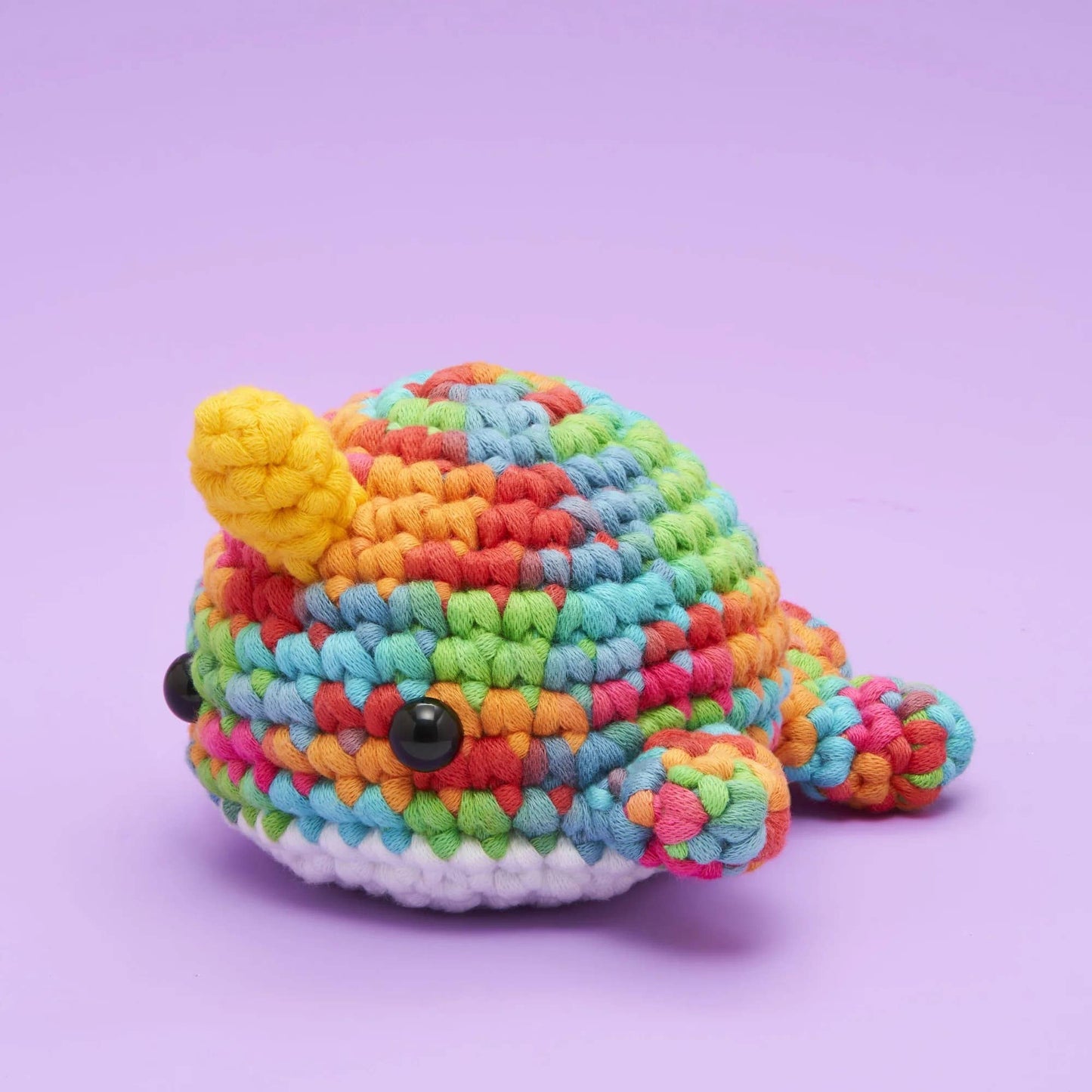 Rainbow Narwhal Beginner Crochet Kit - homesewn