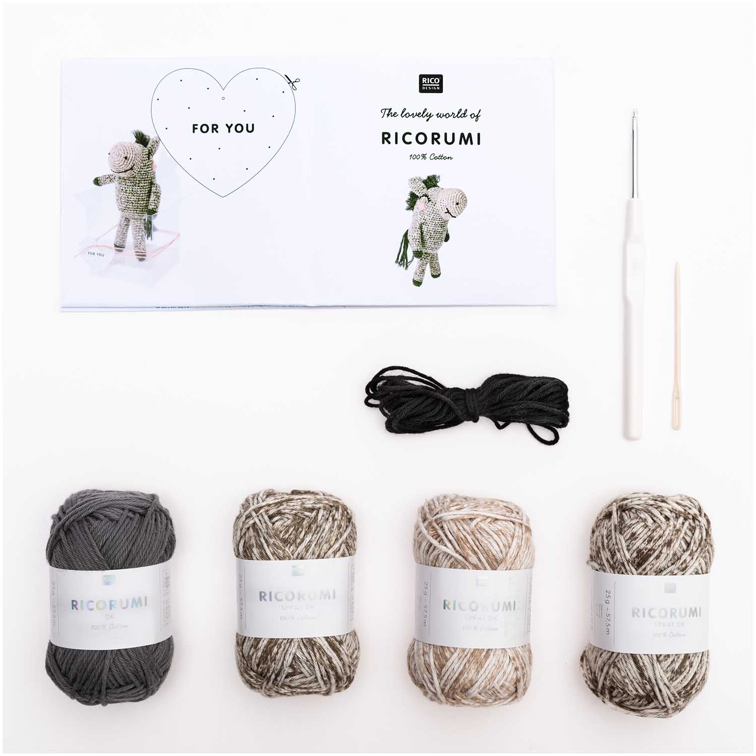 Ricorumi Animals Kit - Donkey - homesewn