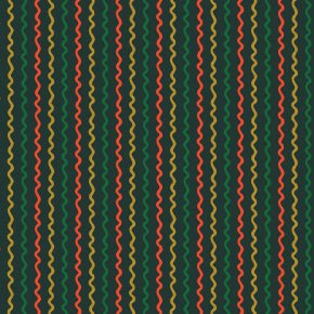 Rifle Paper Co. Basics - Ribbon Stripe - Evergreen Metallic Fabric - homesewn