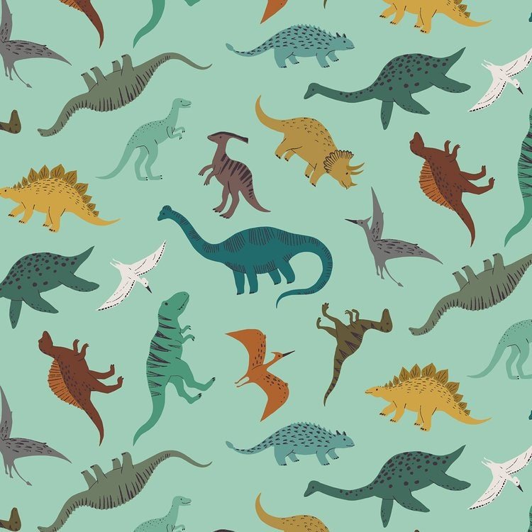 Roar - Dinosaurs - Green - homesewn