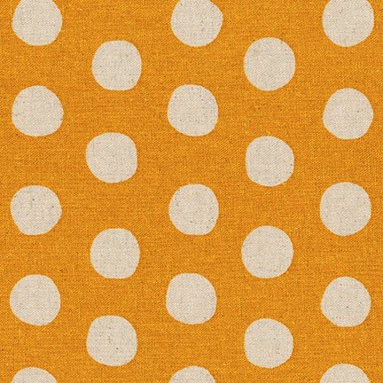 SEVENBERRY CANVAS - NATURAL DOTS - GOLD - homesewn