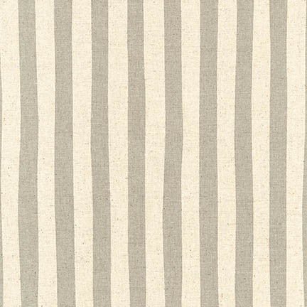 SEVENBERRY CANVAS - NATURAL STRIPES - GREY - homesewn