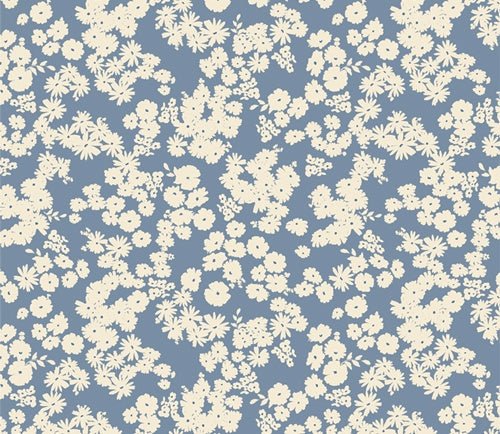 Smoky Blossoms Cloud - Quilting Cotton - A Year in Petals - homesewn