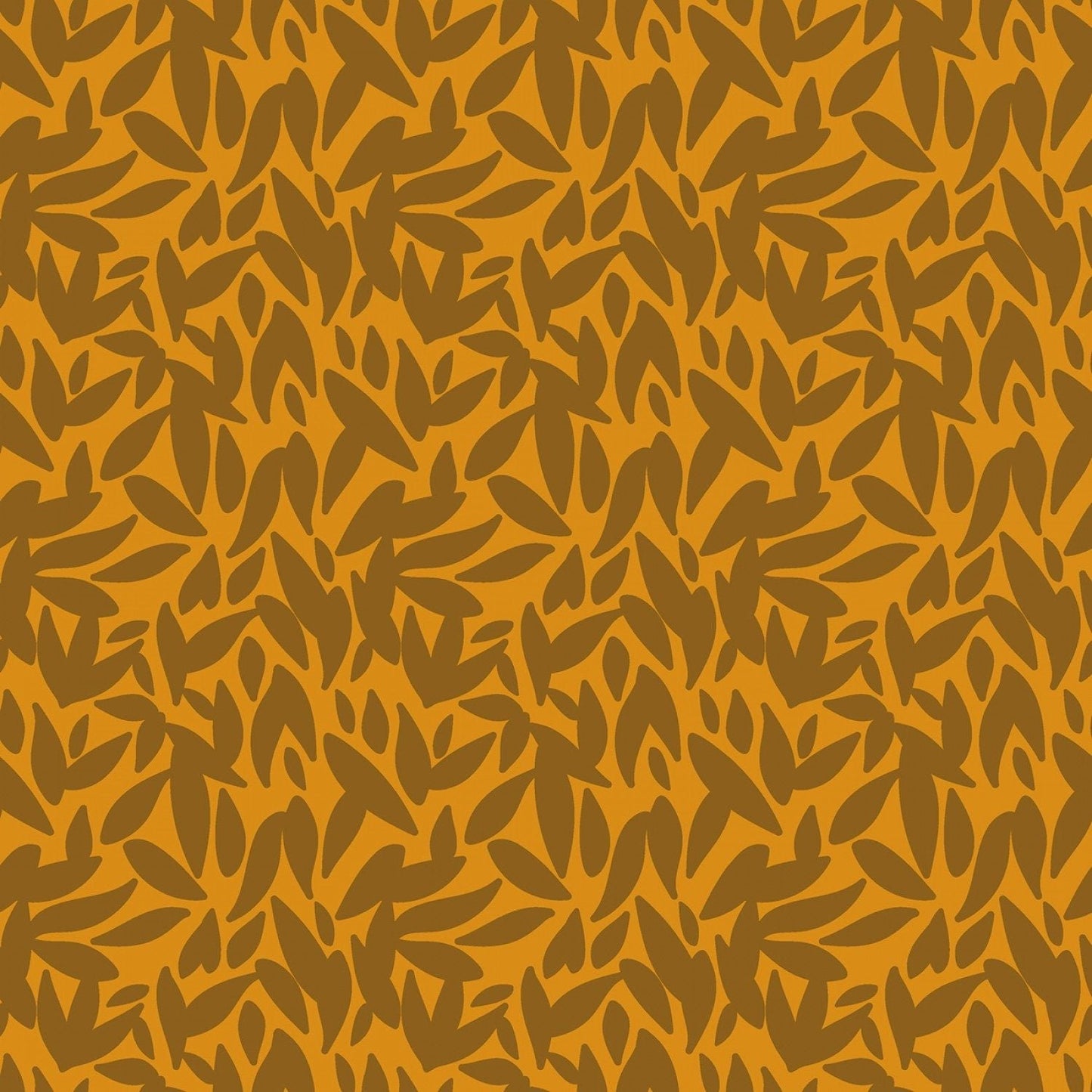 Sonnet Dusk - Leaves - Butterscotch - homesewn