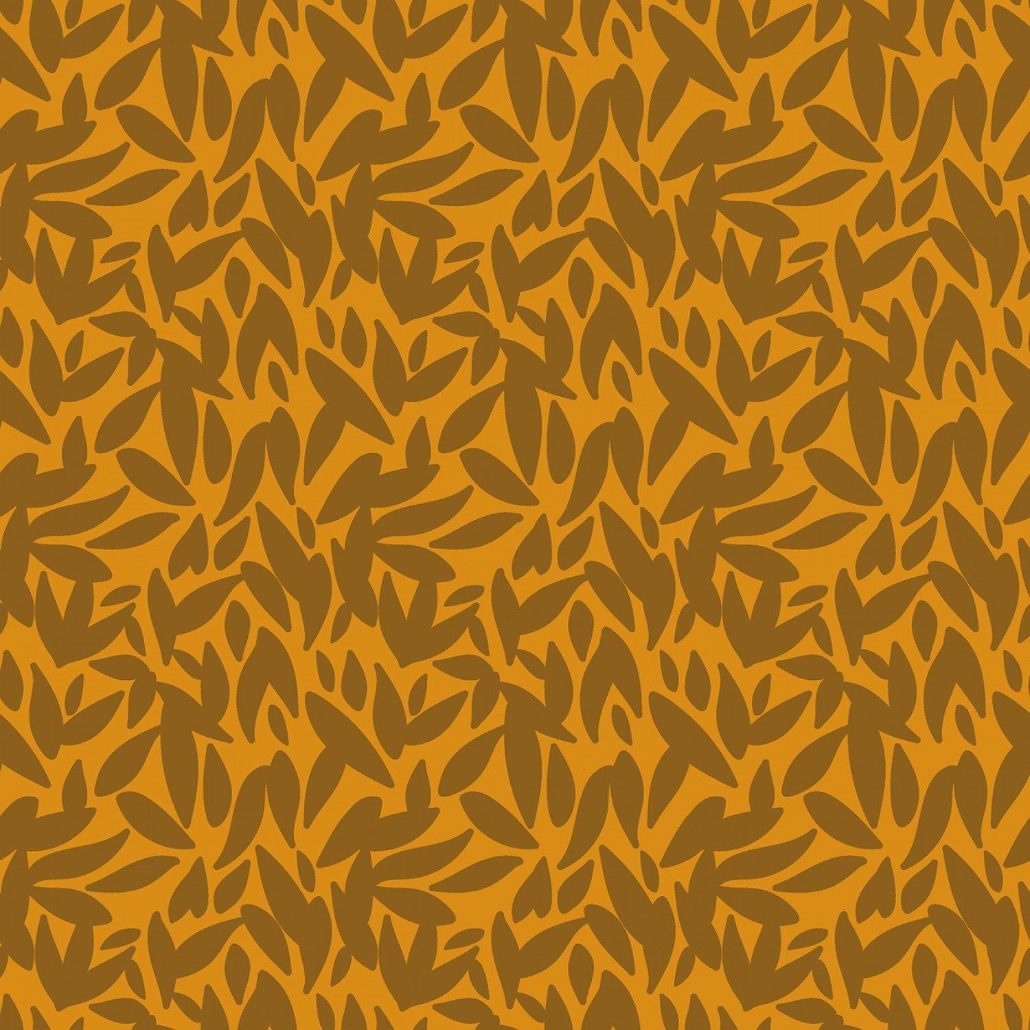 Sonnet Dusk - Leaves - Butterscotch - homesewn