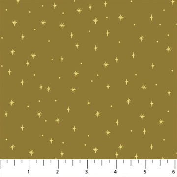 Star Spark - Olive - Figo Quilting Cotton - homesewn