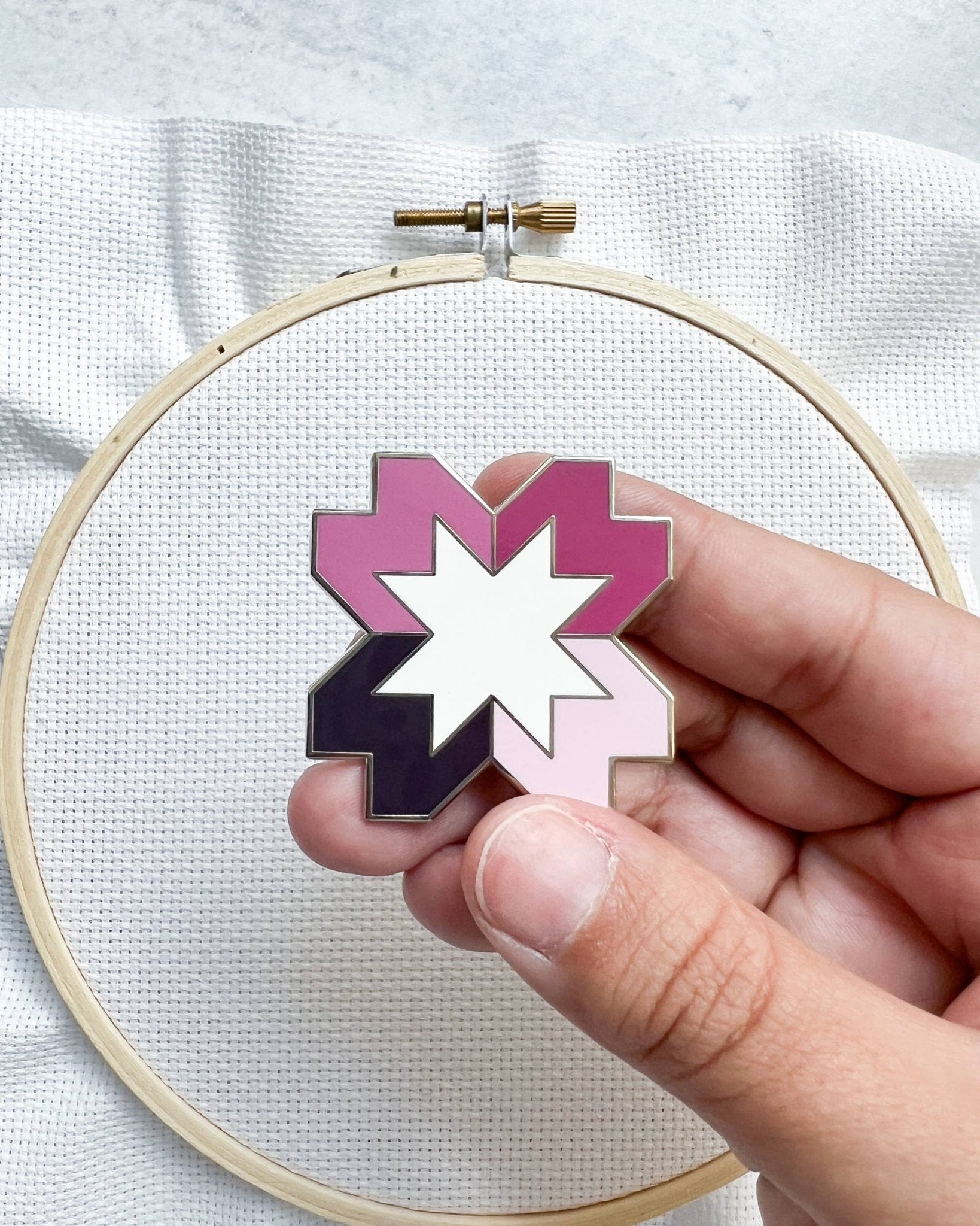 Starlight Purple Needle Minder - homesewn