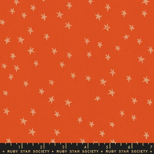 Starry - Warm Red Unbleached - homesewn