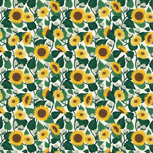 Sunflower Fields - Cream - Curio Rifle Paper Co. - homesewn