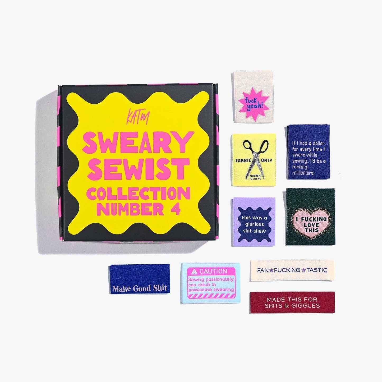 The Sweary Sewist #4 Label Box Set Collection by KATM - homesewn