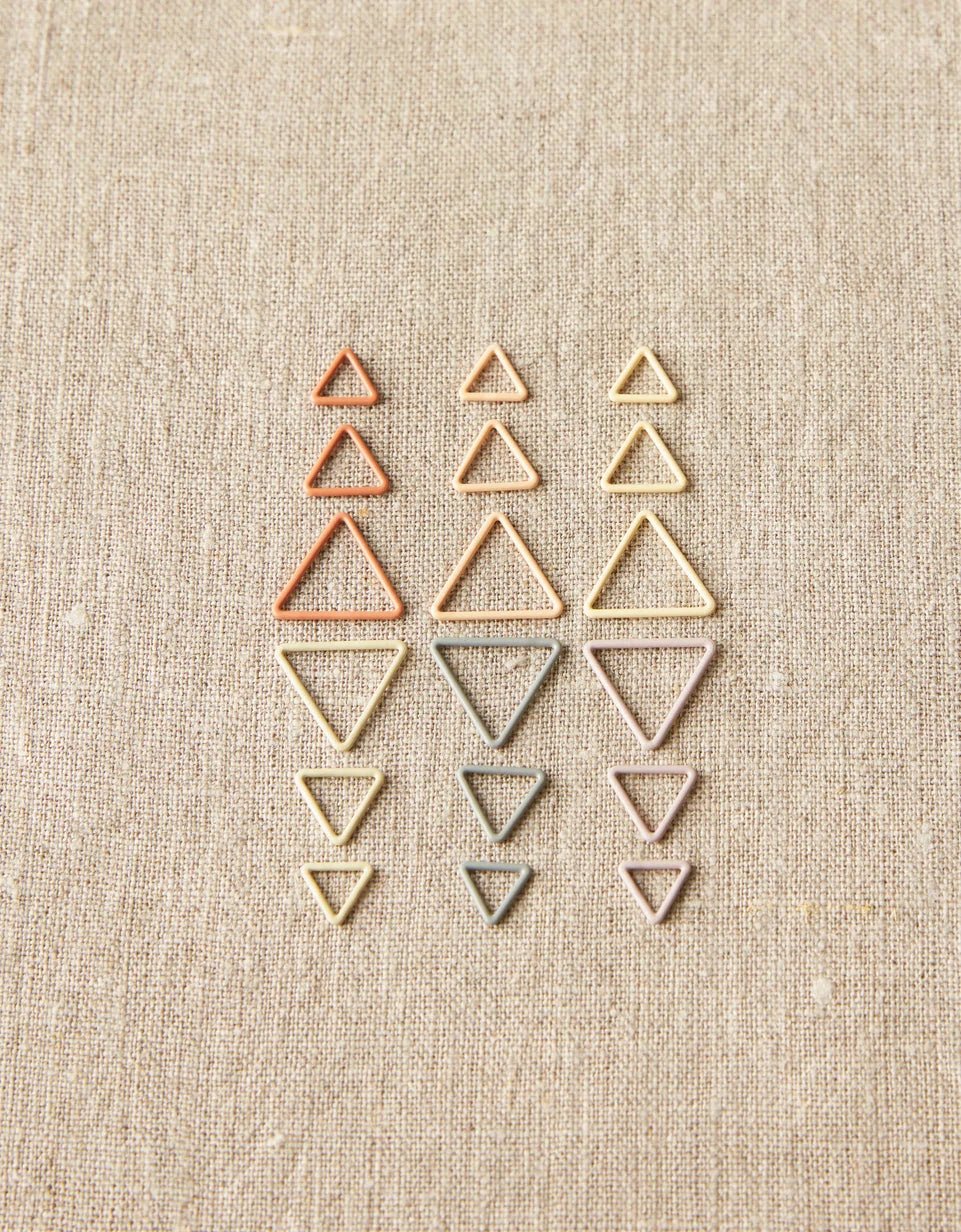 Triangle Stitch Markers - Earth Tones - homesewn