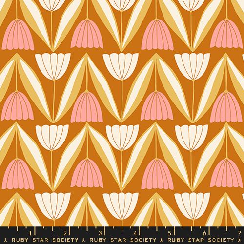 Tulips - Saddle - Endpaper - homesewn