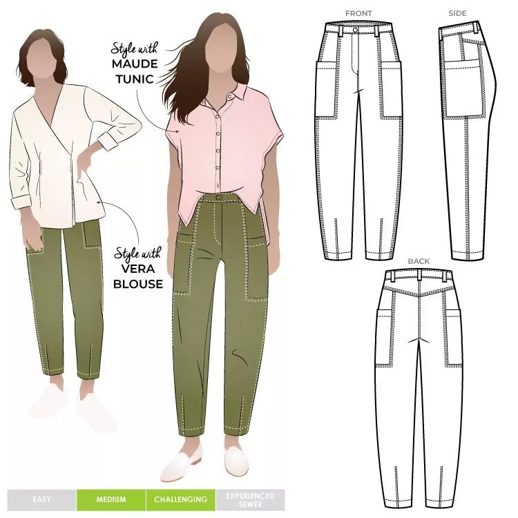 Victor Woven Jean - Paper Sewing Pattern - Style Arc - homesewn