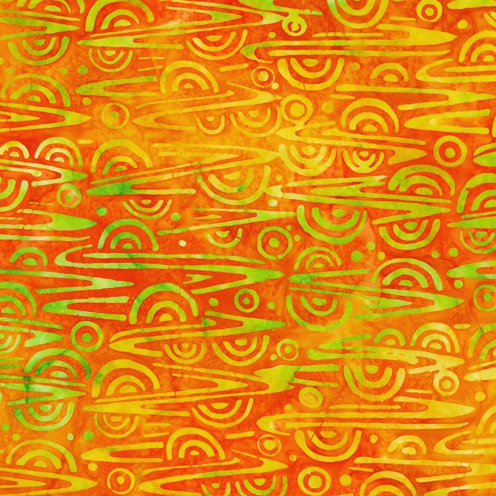 Waves Batik - Sunshine - Interstellar Batiks - homesewn