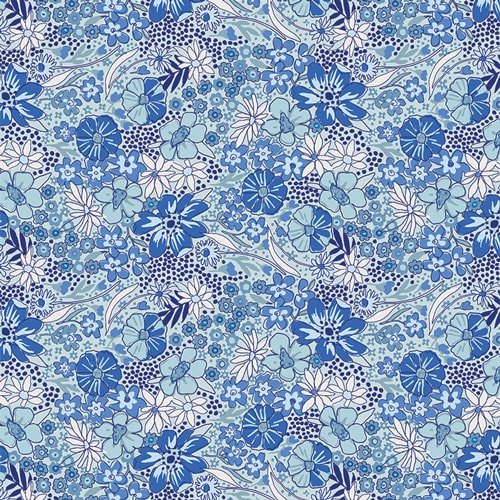 Wild Garden - Breeze - True Blue - homesewn