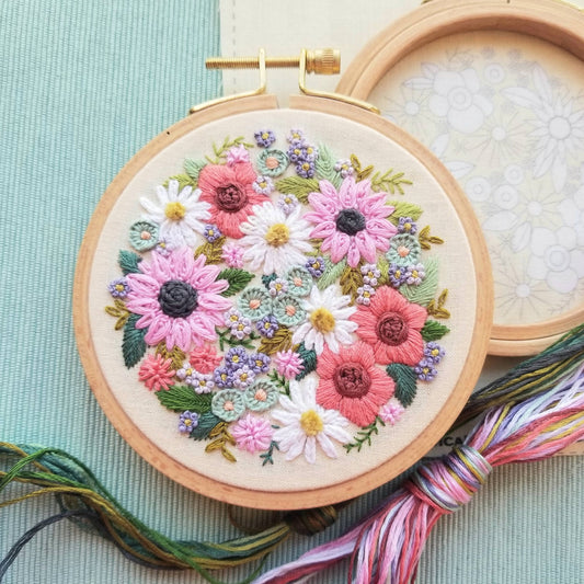 Wildflower Sampler Embroidery Craft Kit - homesewn