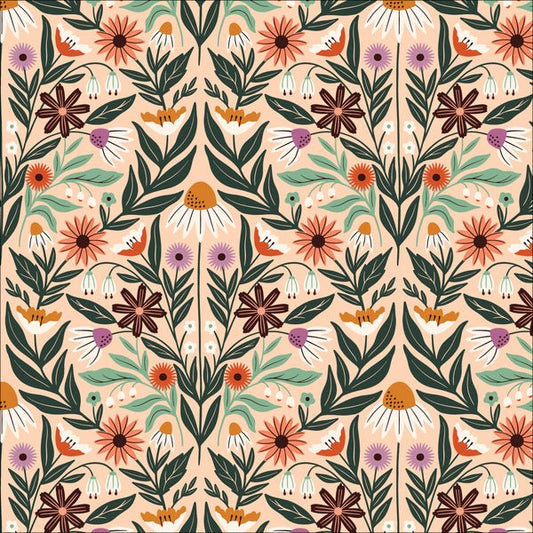 Wildflowers ORGANIC - Bisque - homesewn