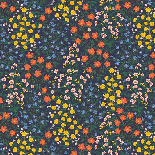 Wildwood Garden - Navy - Rifle Paper Co. Camont - homesewn