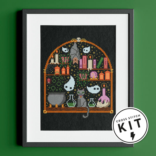 Witchy Desk - Cross Stitch Kit - homesewn