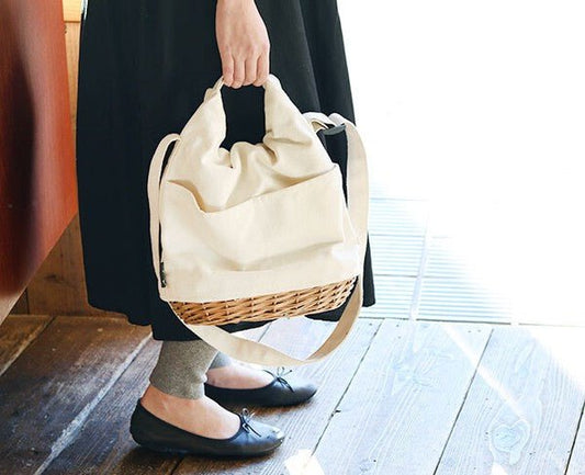 Woven Bottom Project Bag Large - homesewn